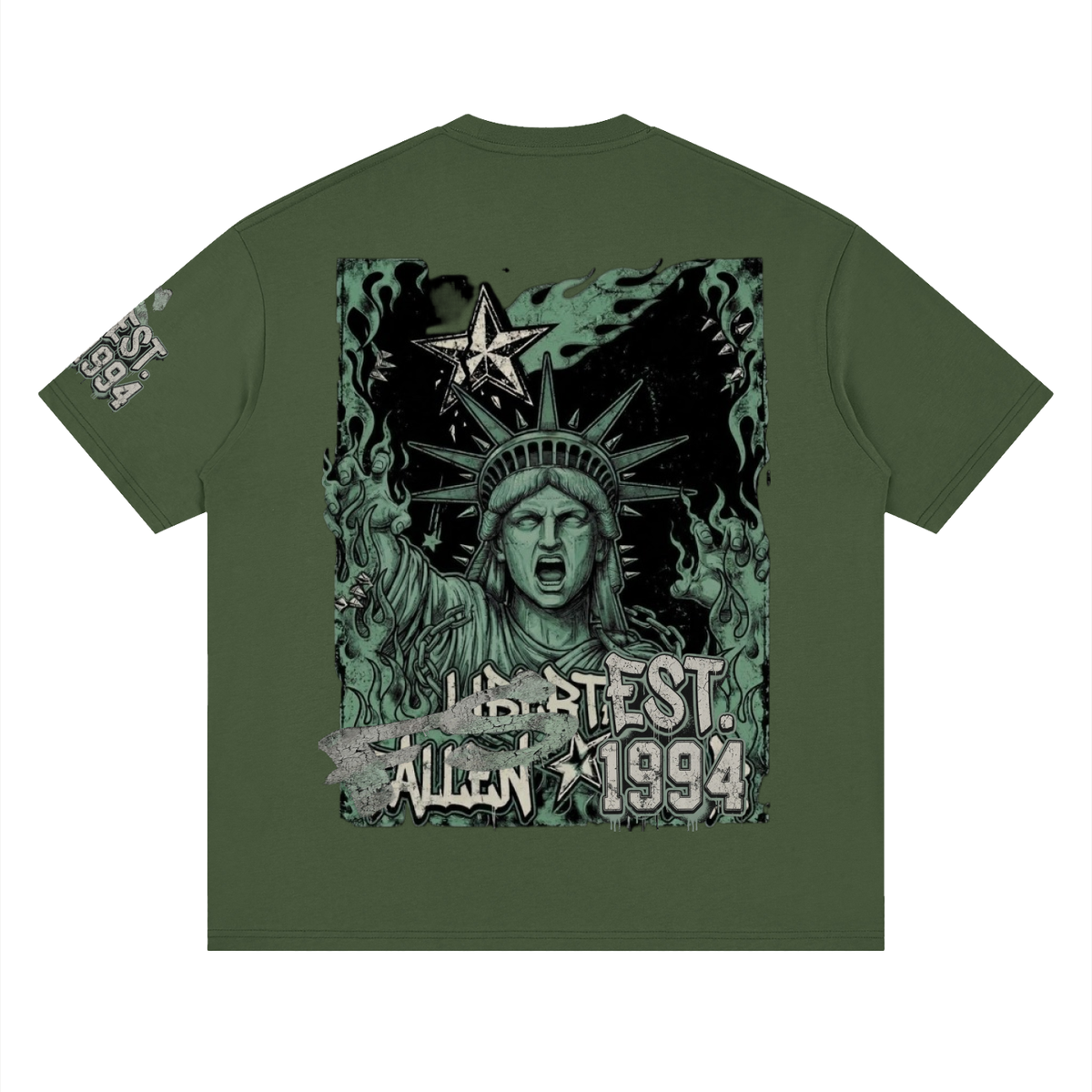 fallenstar. Streetwear Loose Drop Shoulder T-Shirt
