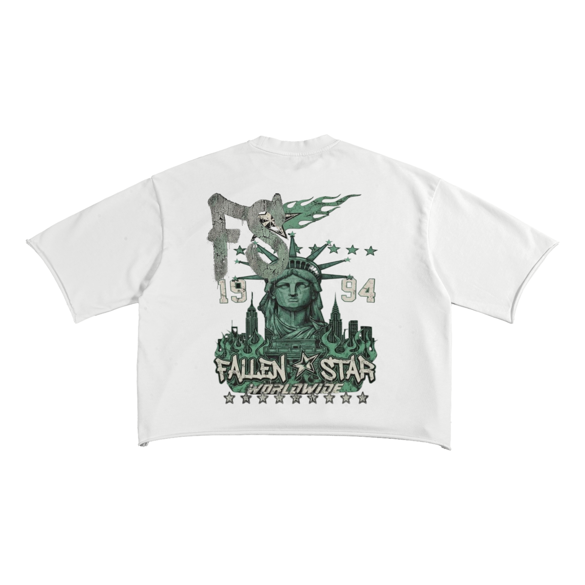 fallenstar French Terry Raw Edge T-Shirt