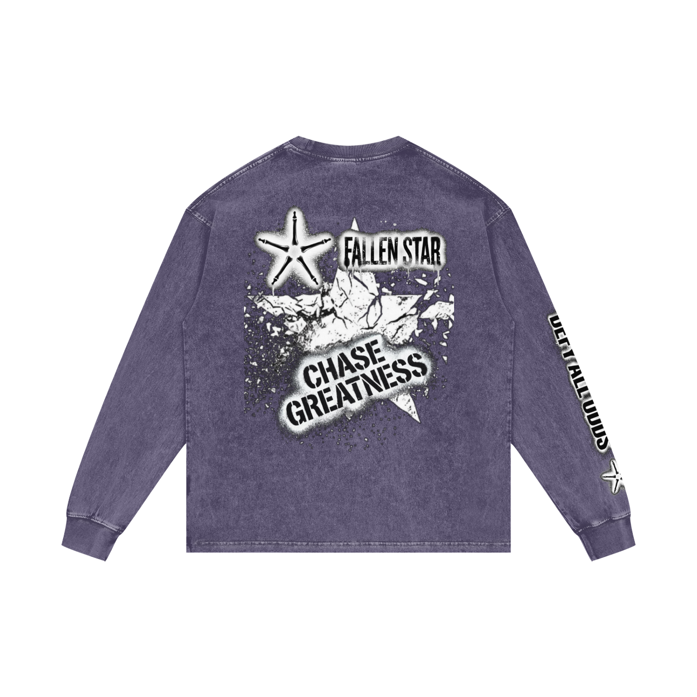 Acid Wash Oversize Long Sleeve T-Shirt