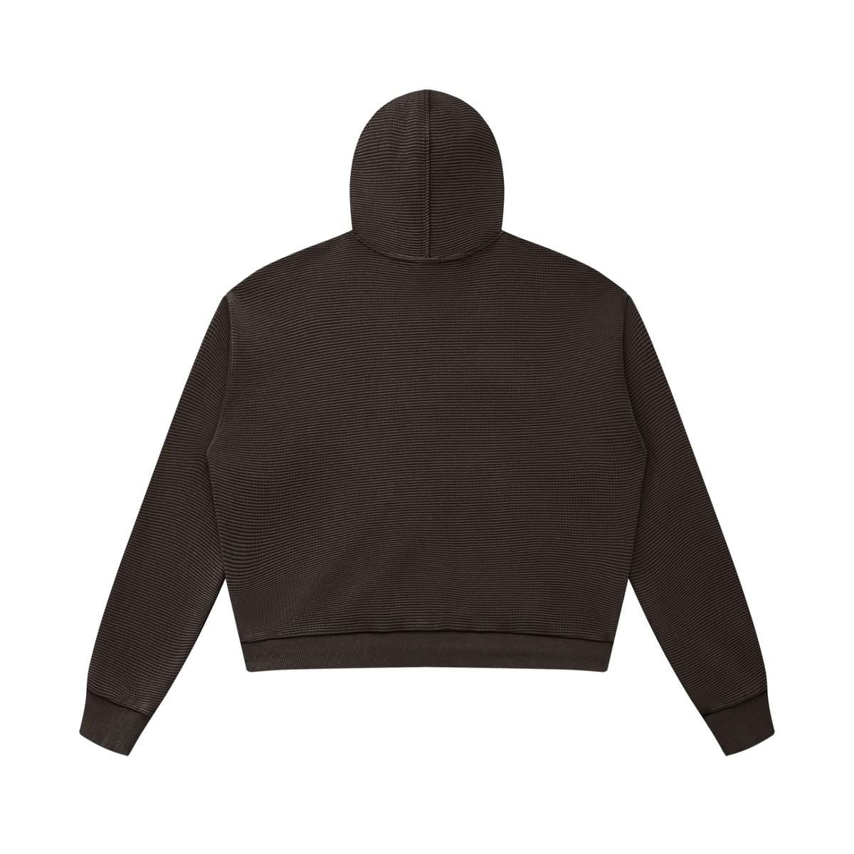 Unisex Mineral Wash Boxy Waffle Hoodie