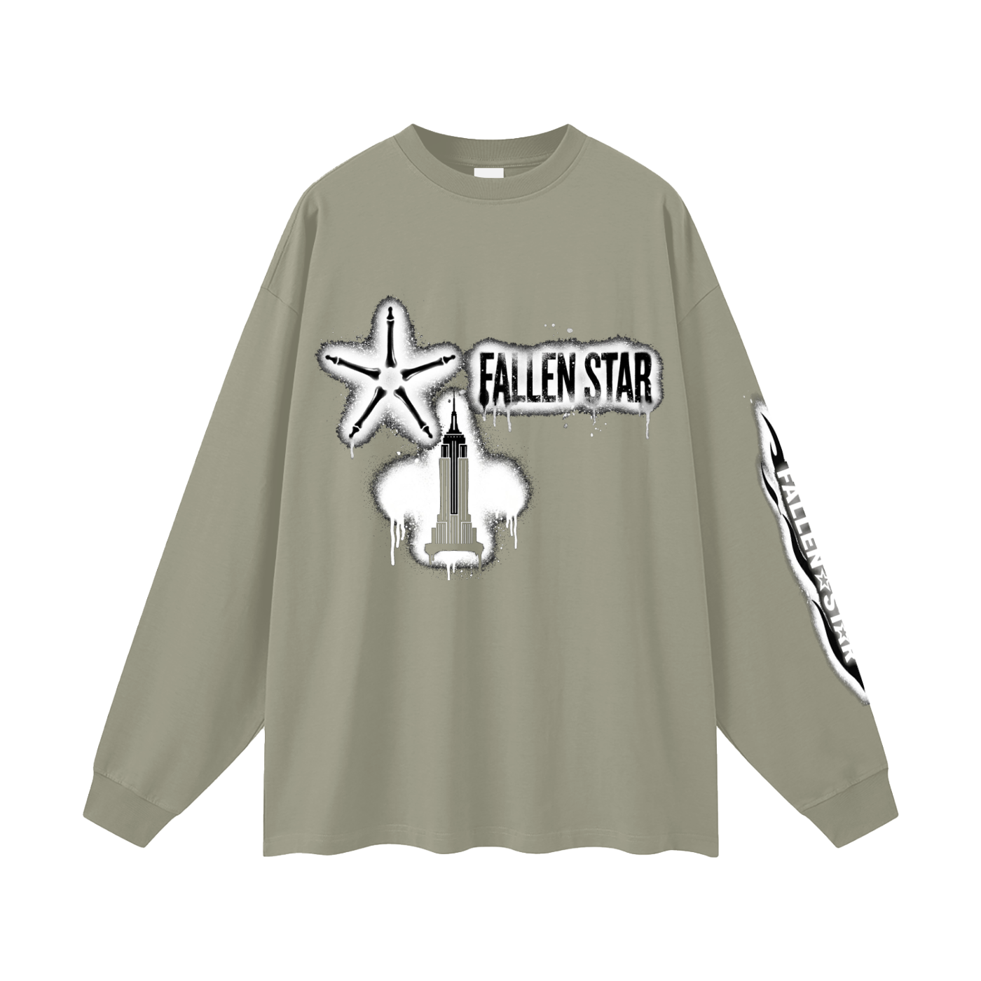 fallenstar Oversized Unisex Long Sleeve T-Shirt