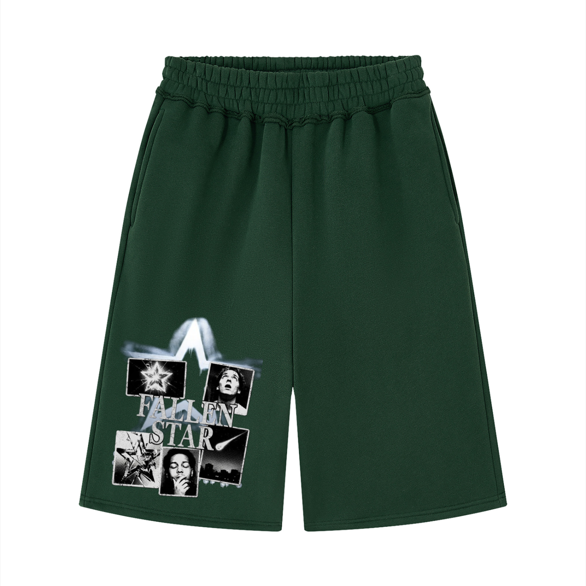 fallenstar Unisex Raw Edge Fleece Shorts