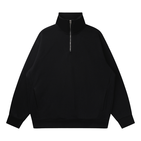 Quarter-Zip Drop Shoulder Sweatshirt