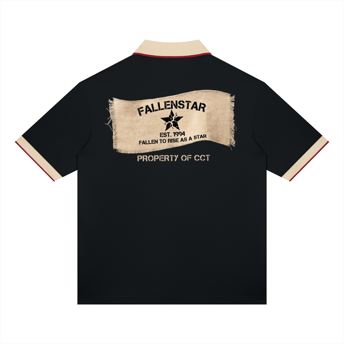 fallenstar Unisex Color Block Polo Shirt