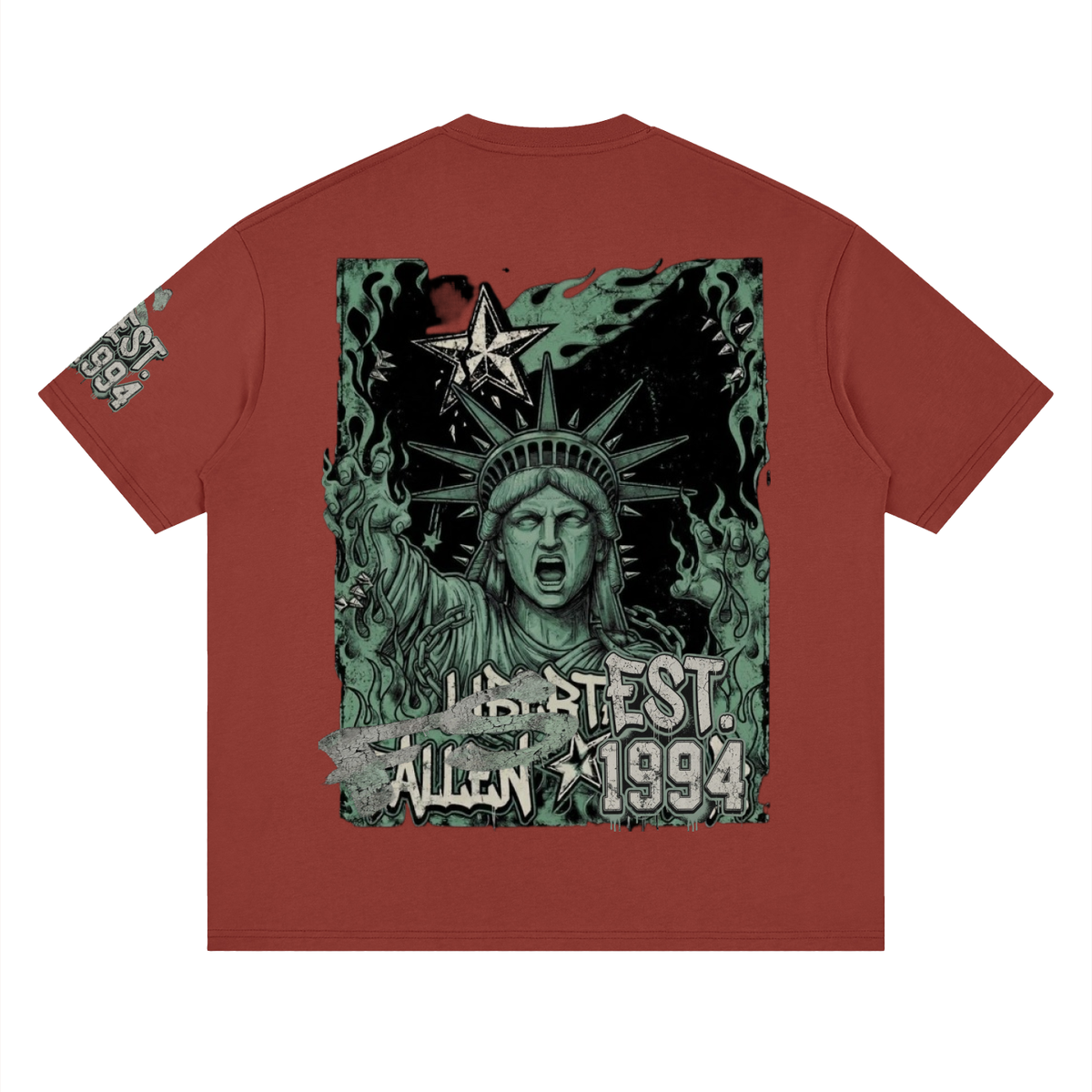 fallenstar. Streetwear Loose Drop Shoulder T-Shirt