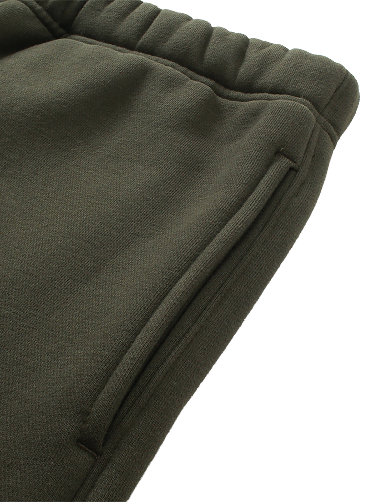 Unisex Solid Color Fleece Straight Leg Pants