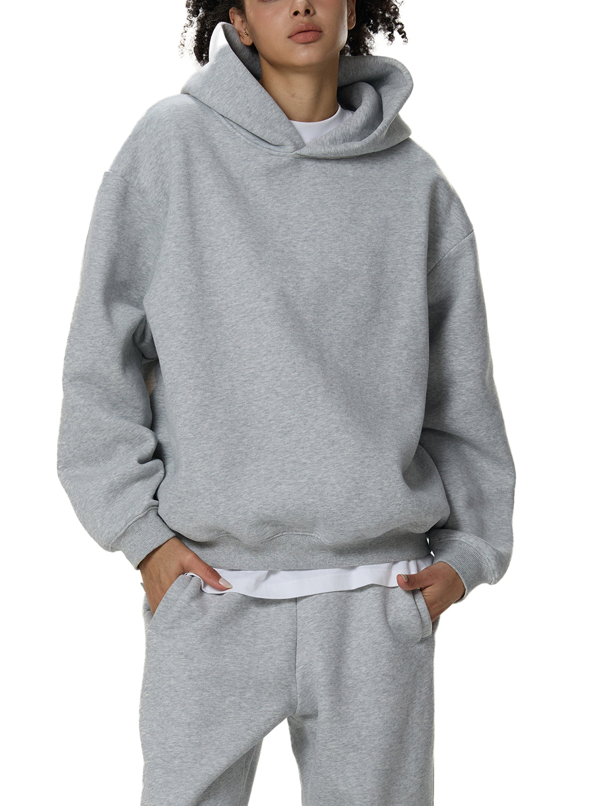 Fleeced Boxy Hoodie