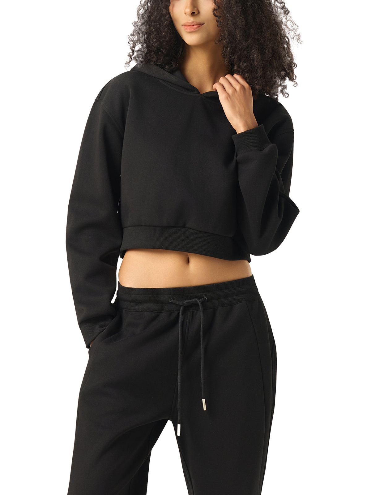 Essential Cropped Hoodie