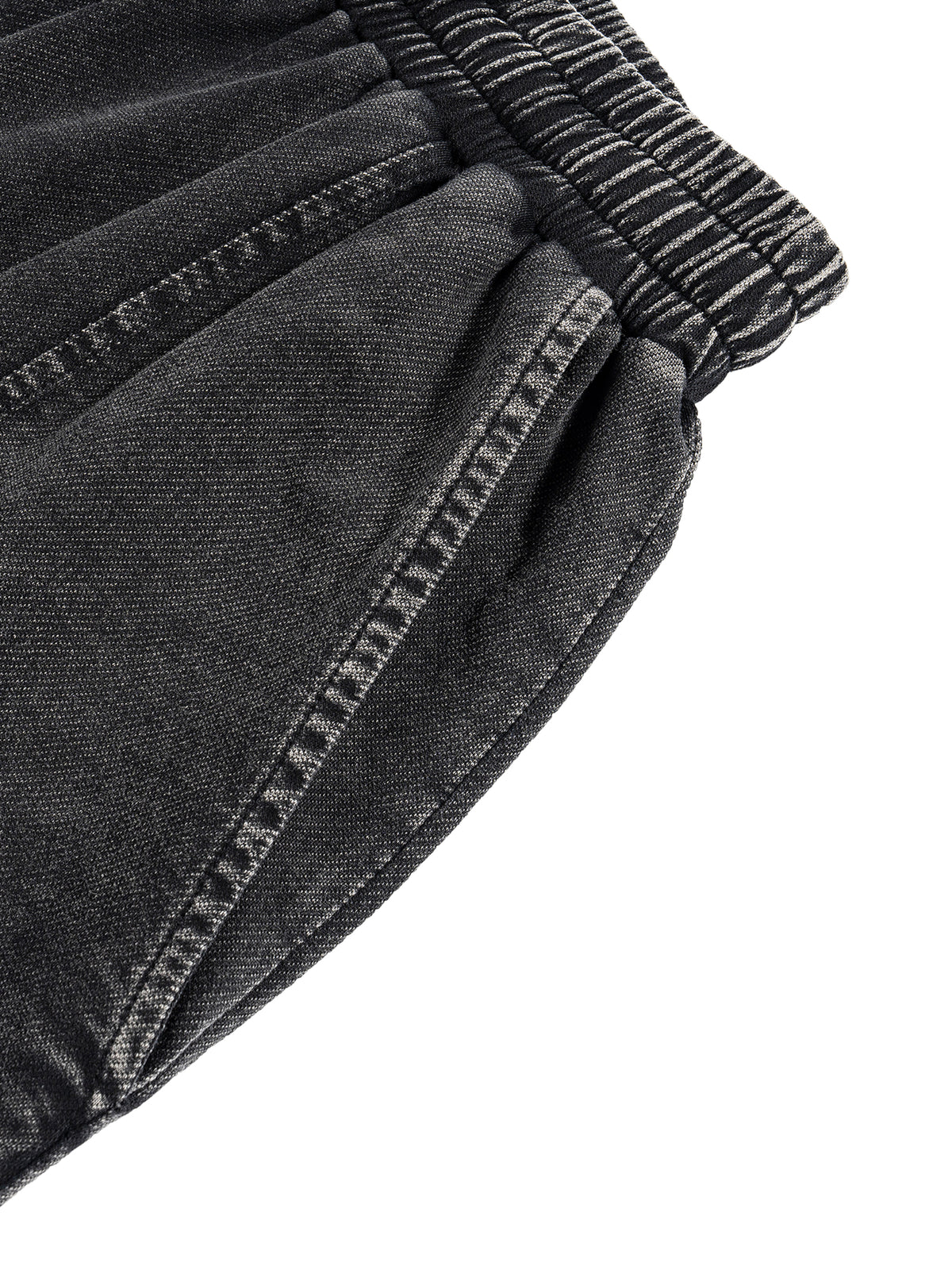 Snow Wash Drawstring Cotton Pants