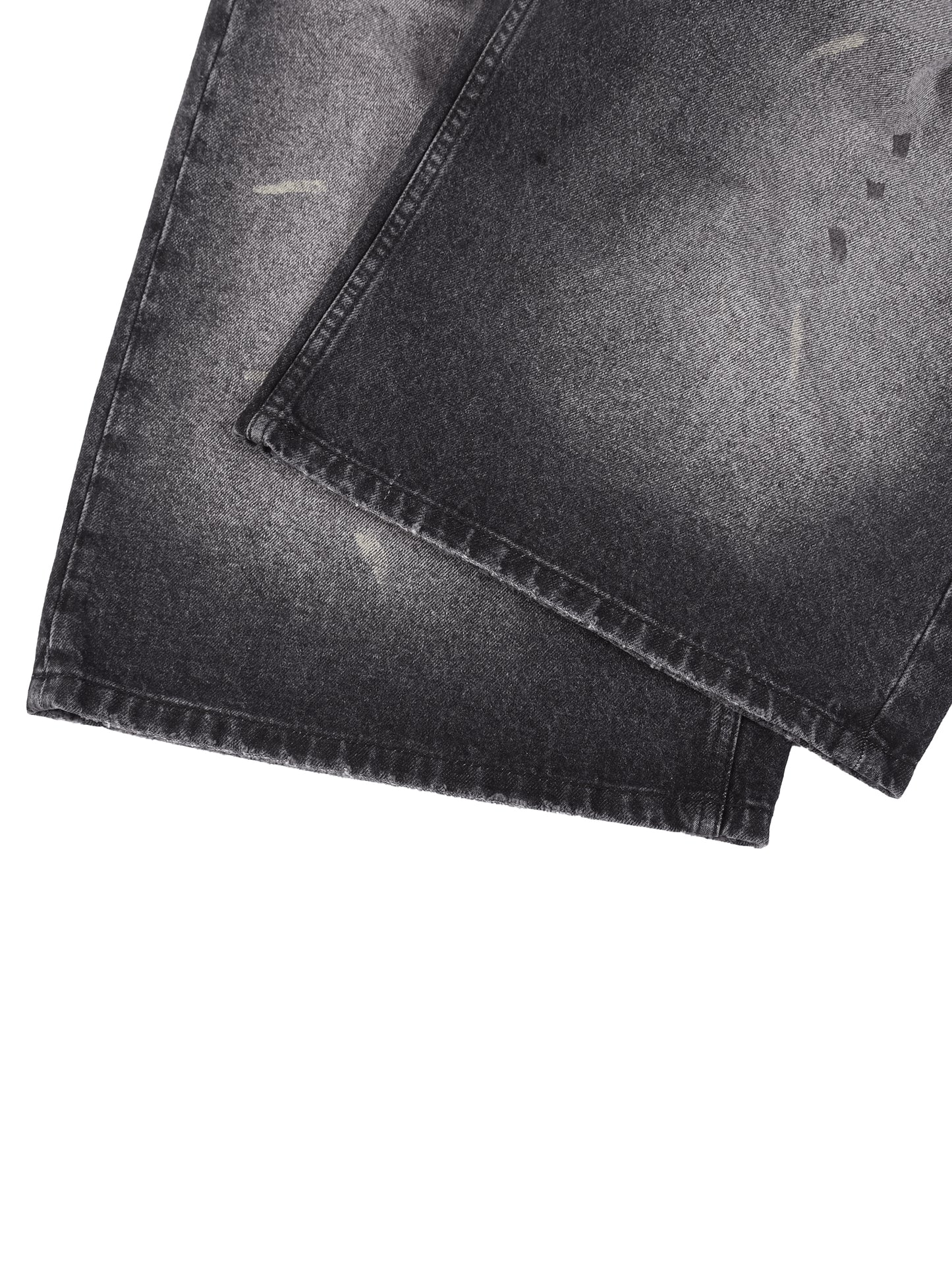 Men’s Vintage Wash Wide Leg Denim Shorts