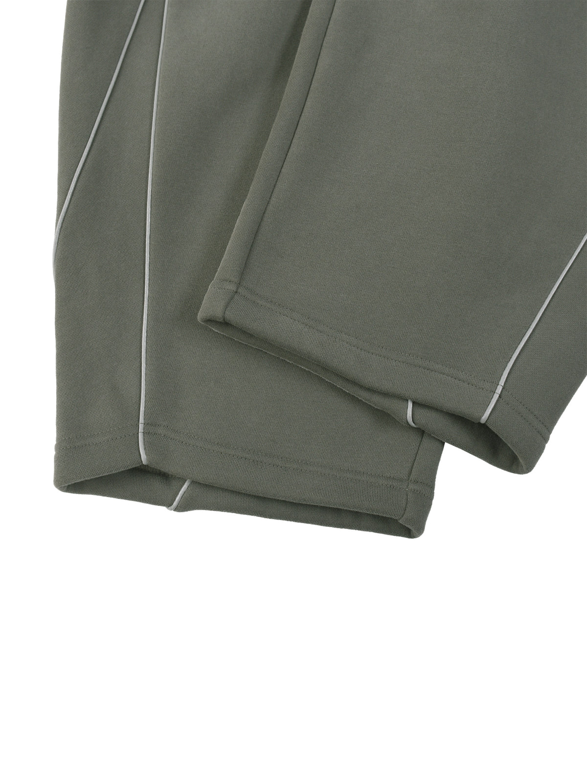 Unisex Piping Fleece Barrel Leg Sweatpants