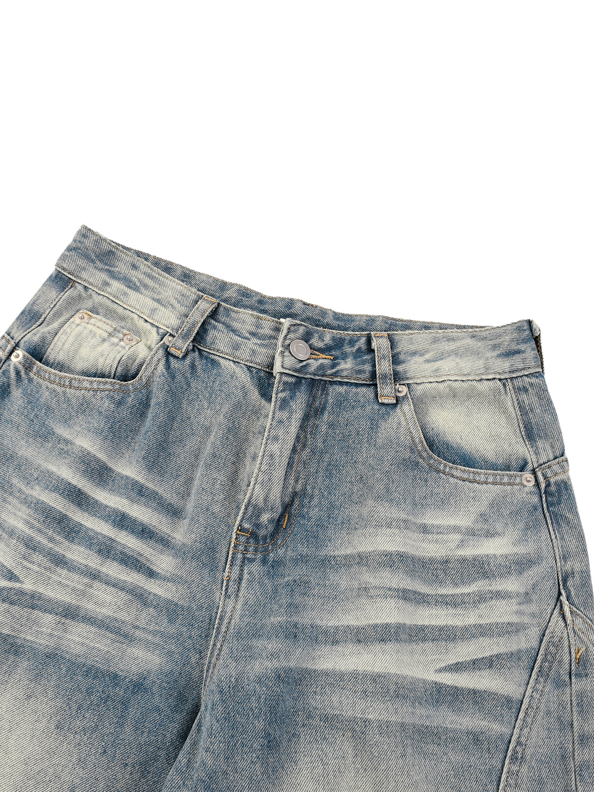 Women’s Vintage Wash Wide Leg Denim Jeans