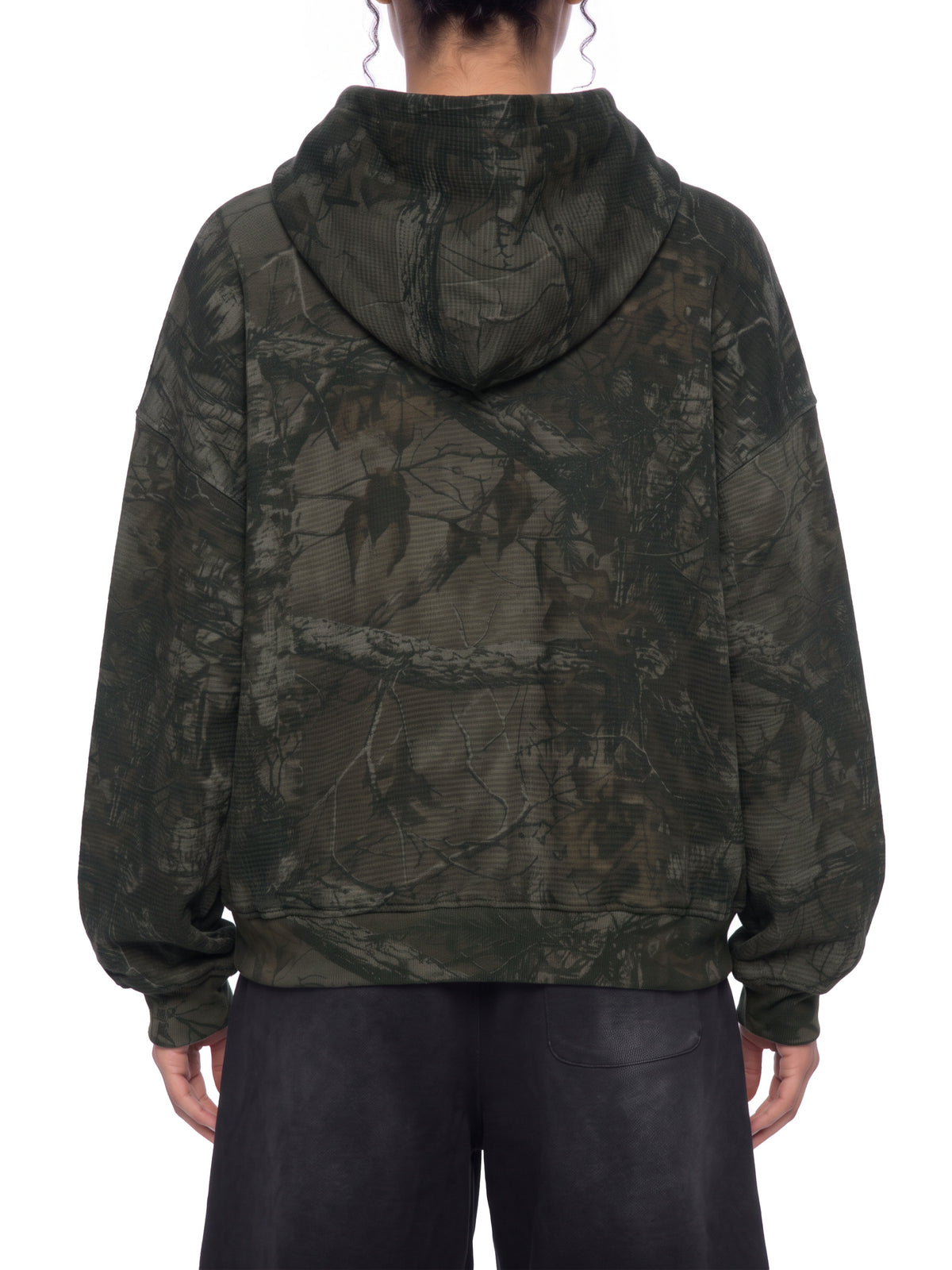 Unisex Waffle Tree Camo Boxy Hoodie