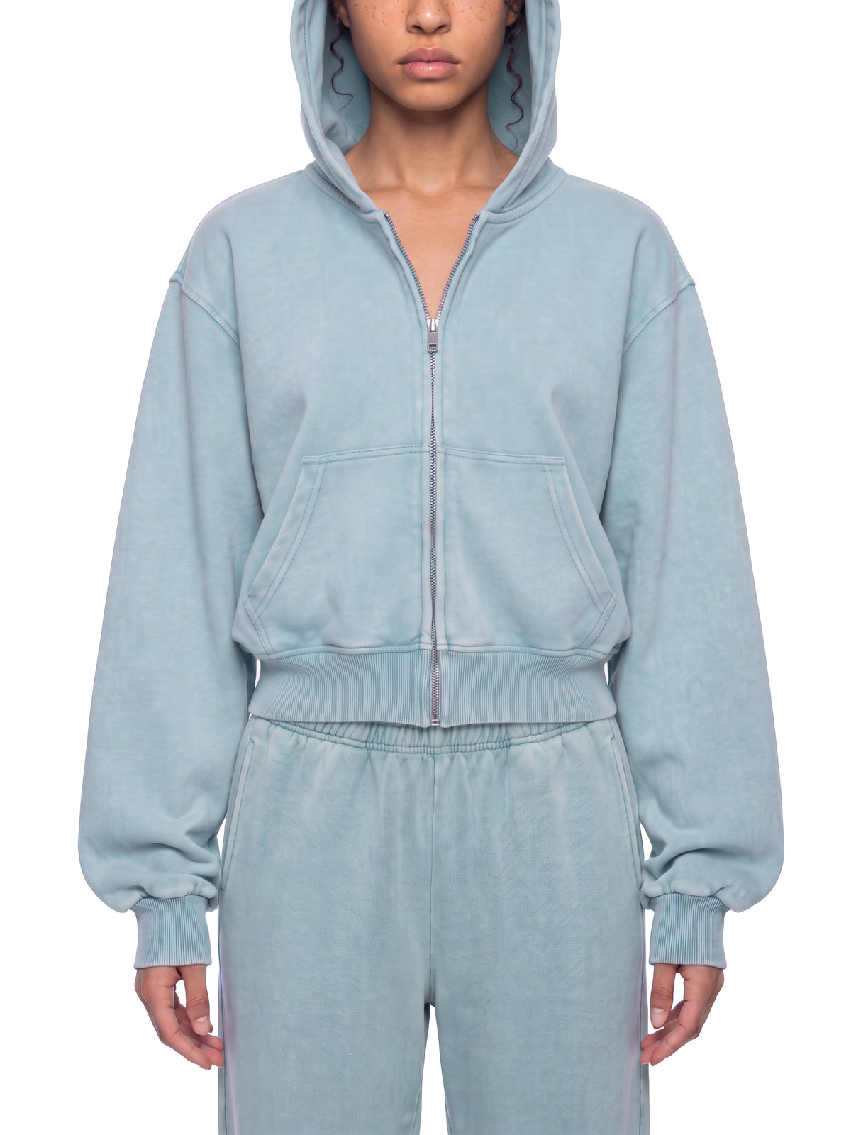 Women's Mineral Wash Full Zip Hoodie