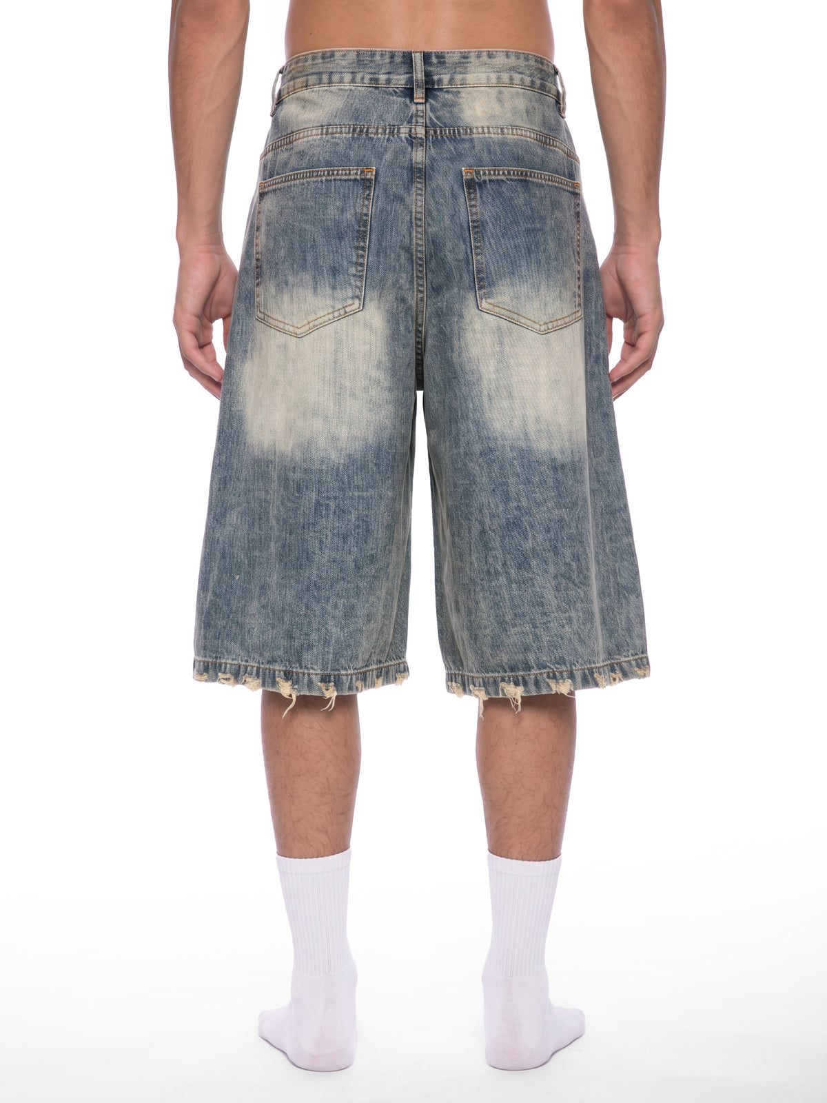 Men's Sunfade Distressed Denim Shorts