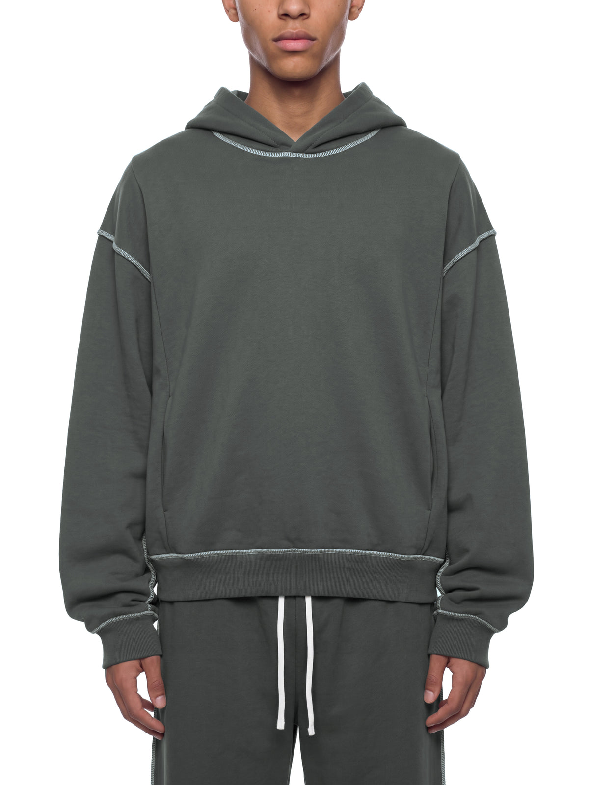 Unisex Boxy Heavyweight Topstitch Hoodie