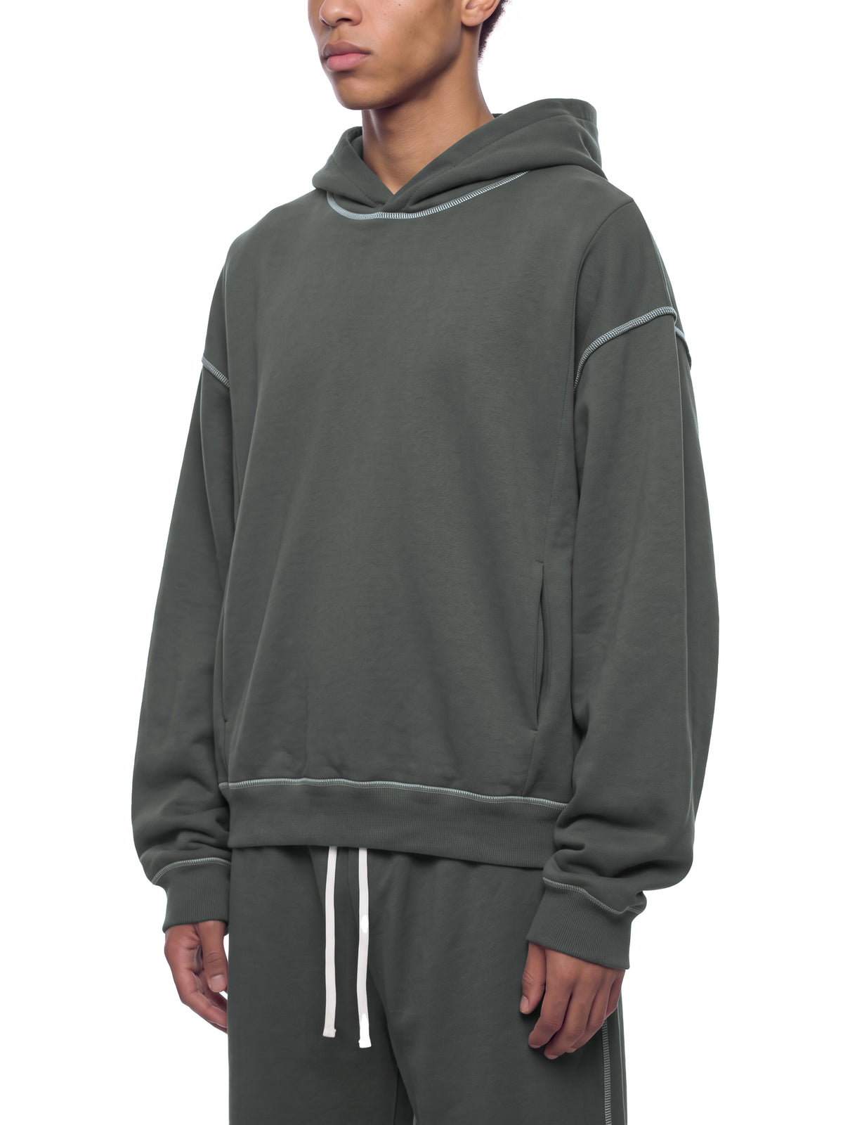 Unisex Boxy Heavyweight Topstitch Hoodie